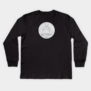 artemis cabin 8 Kids Long Sleeve T-Shirt